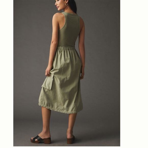 Anthropologie Daily Practice High-Neck Tank Twofer Dress Size M - Picture 3 of 9